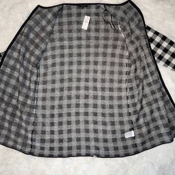 Talbots Buffalo Check Plaid Duster Cardigan - Picture 11 of 12
